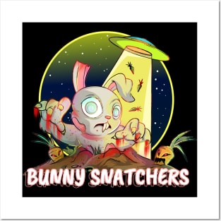 Cute Bunny Snatcher Rabbit Zombie Posters and Art